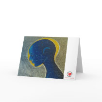 Woman Made of Cosmos (Head)/Greeting Card