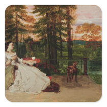 Woman of Frankfurt, 1858 Square Sticker