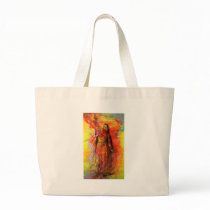 WOMAN OF INDIA WITH SACRED BEADS TOTE BAG