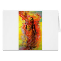 WOMAN OF INDIA WITH SACRED BEADS CARDS