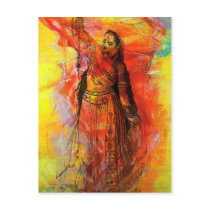 WOMAN OF INDIA WITH SACRED BEADS POSTCARDS