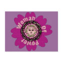 Woman Of Power Flower postcards by orsobear Woman Of Power Flower postcards