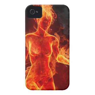 Woman on FIRE iPhone 4 Cases