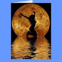 woman on moon cards