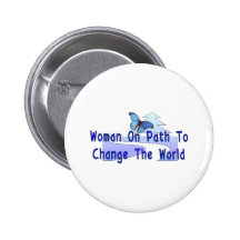Woman On Path Button