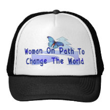 Woman On Path Mesh Hats
