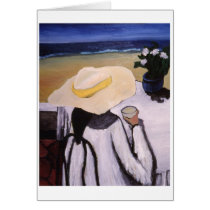 Woman on Veranda cards