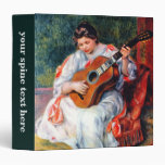 Woman Playing The Guitar by Renoir Vinyl Binders