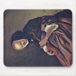 Woman Playing The Sistrum.,  By Jan Steen  (Best Q Mouse Pad