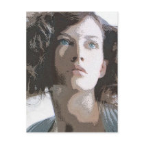 woman postcards by REDINARD woman postcards