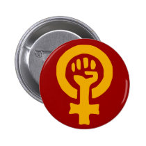 Woman power button buttons