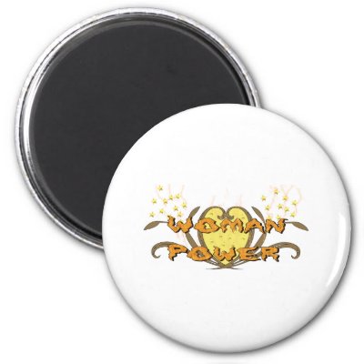 Woman Power Refrigerator Magnet from Zazzle.com 
