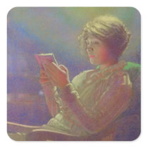 Woman Reading, 1921 stickers