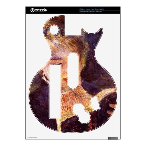 Woman Reading by Pierre Renoir Guitar Hero Decal