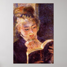 Woman Reading by Pierre Renoir Poster