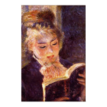 Woman Reading by Pierre Renoir posters
