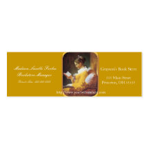 Woman Reading  Regular Business Card