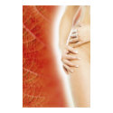 Woman & red cells abstract digital composition posters