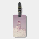 Woman Relaxing on Beach Tag For Luggage