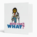 Woman Scientist Vinyl Binder