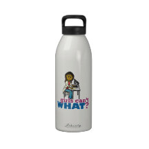 Woman Scientist Water Bottles