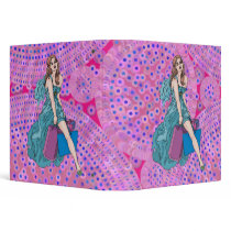 Woman Shopping For Gifts 3 Ring Binders