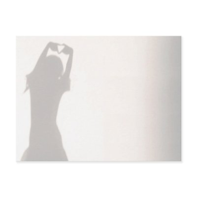 Woman Silhouette Postcard by APCPRODUCEDESIGN