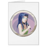 Woman Singing Cards