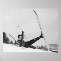 Woman Skier 2 Posters