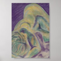 Woman sleeping poster