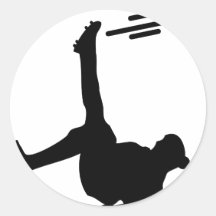 woman soccer bicycle kick sticker