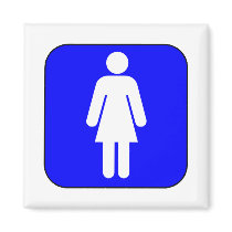 Woman Symbol magnets