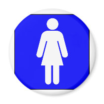 Woman Symbol magnets