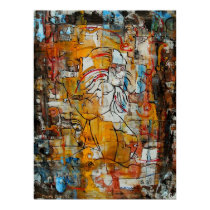 Woman Waiting I - Canvas Print