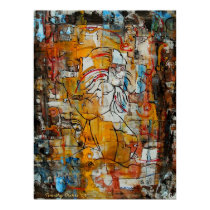 Woman Waiting I - Framed Print