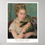 Woman with a Cat Poster