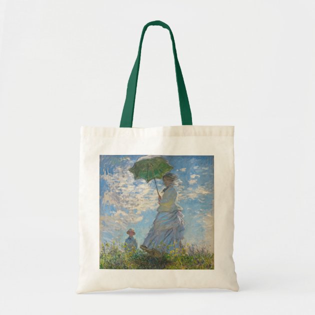 Woman with a Parasol, 1875 (oil on canvas) Budget Tote Bag