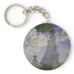 Woman with a Parasol by Claude Monet Keychain