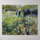 Woman with a Parasol in a Garden, Renoir posters