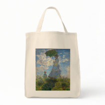Woman with a Parasol - Madame Monet and Her Son Tote Bags