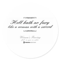 Woman With a Sword Sticker