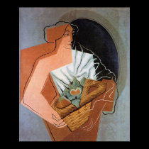 Woman with Basket, by Juan Gris posters