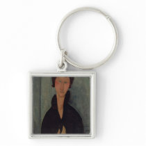 Woman with Blue Eyes, c.1918 Key Chain