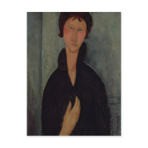 Woman with Blue Eyes, c.1918 Post Card