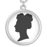 woman, hair, bun, old-fashioned, silhouette,