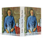 Woman With Coffee Pot By Paul Cézanne 3 Ring Binder