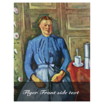 Woman With Coffee Pot By Paul Cézanne Flyer Design
