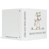 Woman with fish vinyl binder