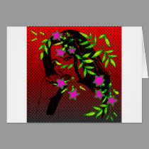 Woman With Flowers cards