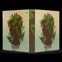 Woman with Leaves and Vines binders